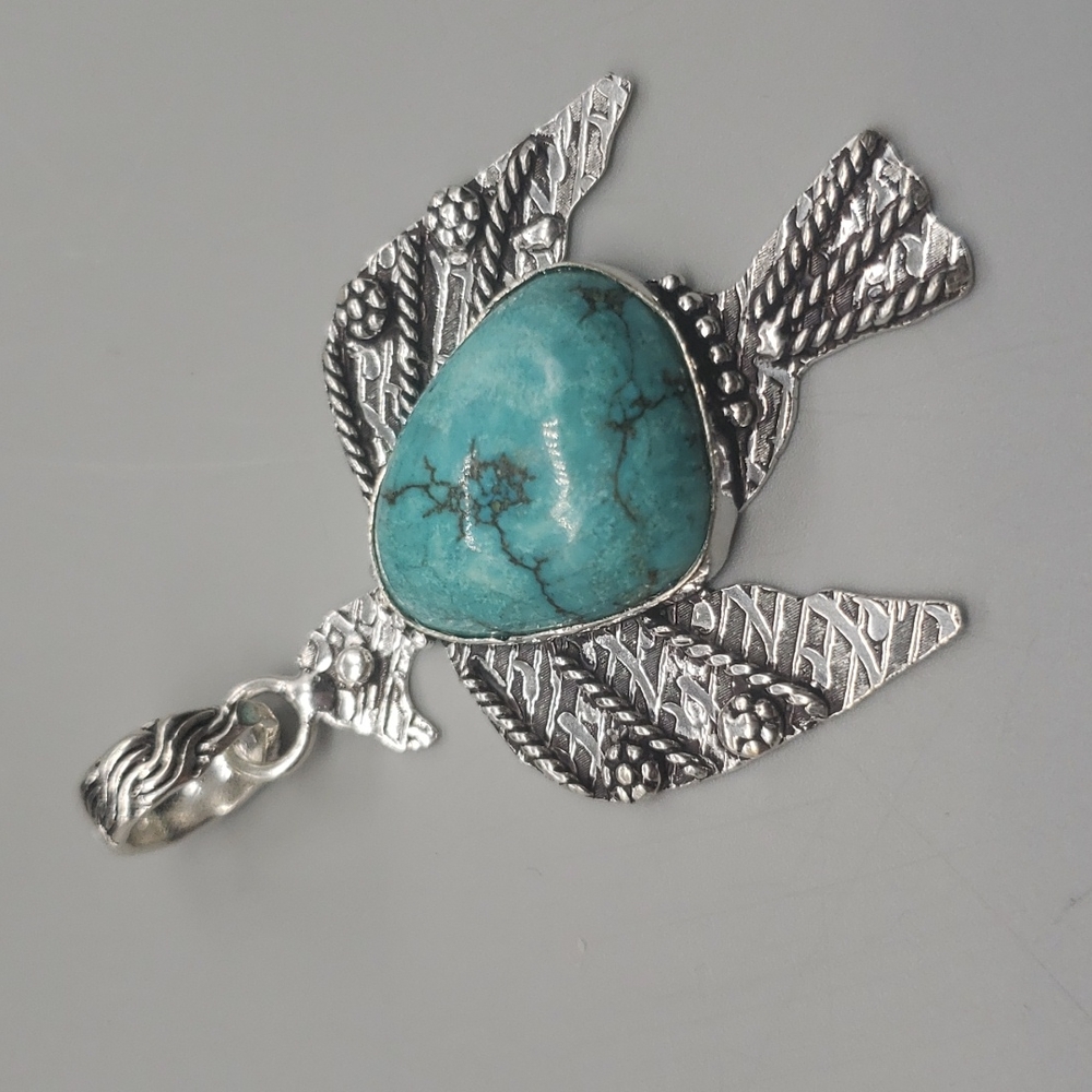 Howlite Thunderbird Pendant